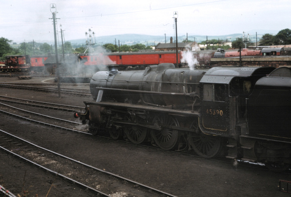 Class 5 45390 at Carnforth 1968