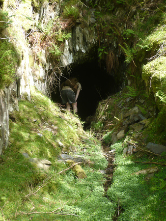 An adit or drainage tunnel at Ratgoed quarry