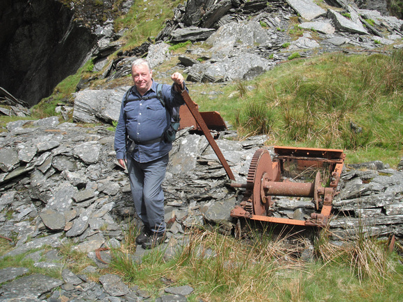 I think this is brake gear froma winding engine that served the cavern behind me