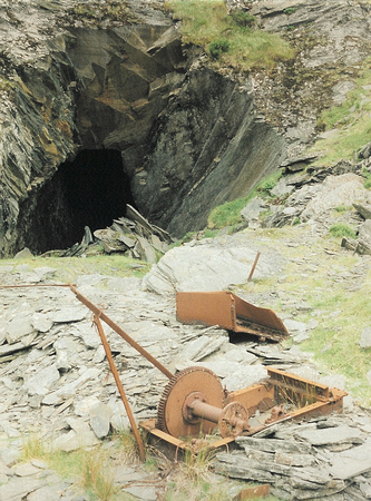 Entrance to the underground incline into Cwt y Bugail mine