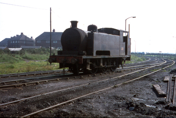 No 29 at Backworth, a RSH 0-6-0 side tank built in 1950 as works number 7607.