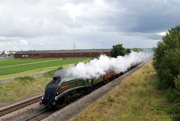 60009 'Union of South Africa' at Saltney,Chester, on North Wales Coast Express 29/07/12