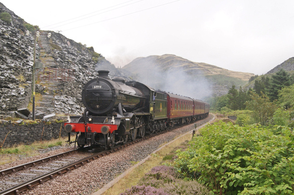 'K4' 61994  'The Great Marquess' at Blaenau Ffestiniog on the 'Welsh Mountaineer', 29.07.14