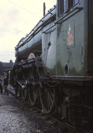 4472 'Flying Scotsman' at Edge Hill depot Liverpool after its repatriation from the USA