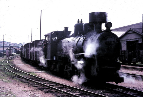 83 class 0-8-2 heading a freight at Dubrovnik,1973.