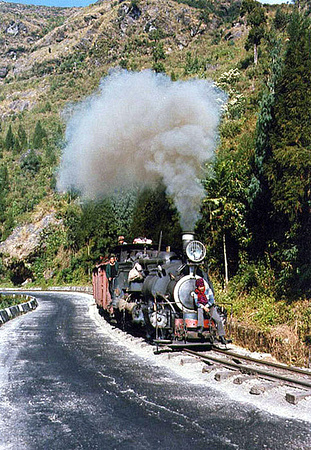 B class heads a train to Darjeeling