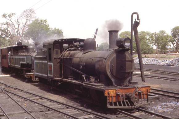 D/1 class 4-8-0 at Dhaulpur 1983