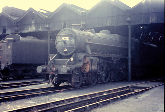 Class 5 44777 at Patricroft shed after closure 1967