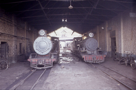 Inside the shed at Gwalior 1983