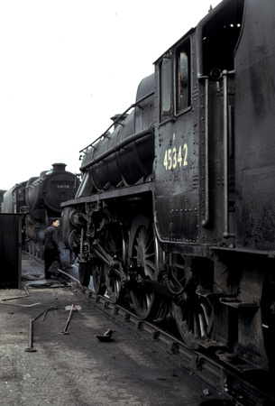 Class 5 45342 at Carnforth 1968