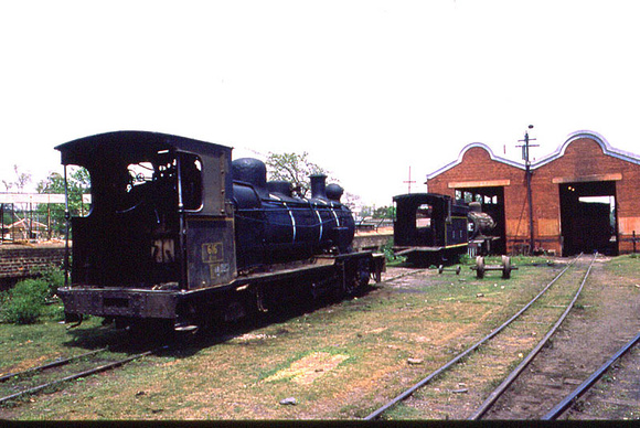 Loco shed at Ranchi terminus of the line to Lohardia