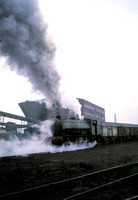 'Gwyneth' reversing wagons into the colliery yard