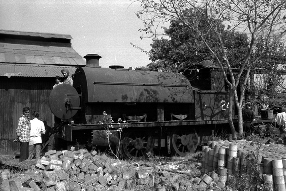 Indian Iron and Steel Kulti works #24, Robert Stephenson and Hawthorn 0-4-0 tank built in 1943 as works number 7123