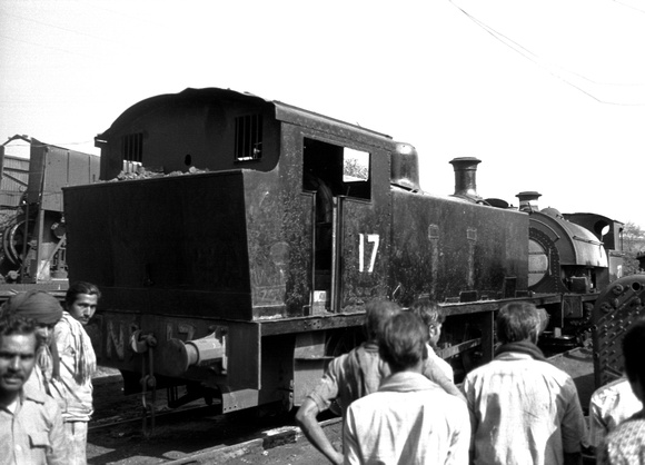 Indian Iron and Steel Kulti works #17, Robert Stephenson and Hawthorn 0-6-0 tank built in 1948, works number 7420