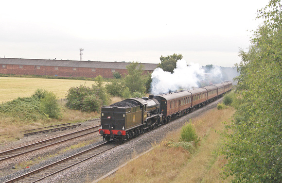 'K4' 61994  'The Great Marquess' near Mold Junction on the 'Welsh Mountaineer', 29.07.14