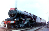 Ex London Midland and Scottish Railway 'Princess' pacific 46201 'Princess Elizabeth'.