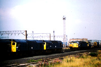 A selection of locos stabled at Speke, Liverpool