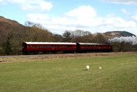 'Railmotor' replica near Glyndyfrdwy, Spring Gala 19/04/13