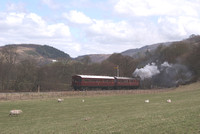 Railmotor near Glyndyfrdwy, Spring Gala 19/04/13