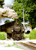 Mallet 99.5901 [built 1897 by Jung] departs from Gernrode station