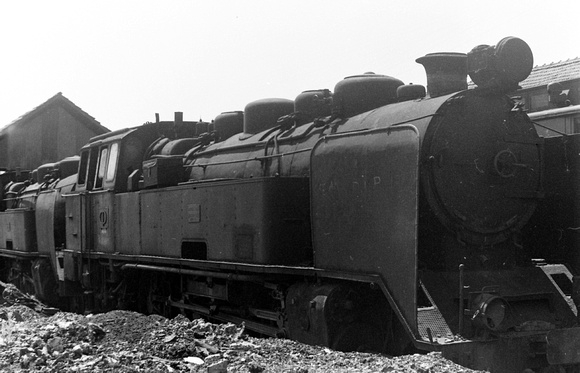 Henschel built 2-8-2 tank stored at Lousado