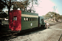 The Dehri -Rhotas Railway ambulance coach drawn by a rail mounted jeep