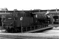 Coal fired rebuilt )1.15 pacific at Berlin Schoneweide depot