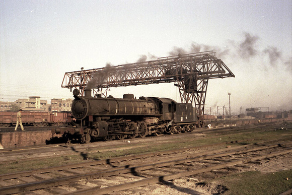 CWD 2-8-2 under the coal gantry at Chitpur Calcutta
