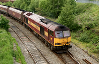 60045 at Warrington Arpley heads towards Latchford sidings to reverse for Fiddlers Ferry Power Station. 29.05.12