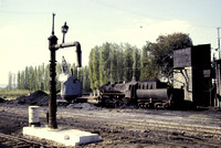 Loco shed at dinar with 565xx 2-10-0 at the coaling point
