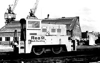 Yorkshire Engine Co 0-4-0 diesel electric 'Labrador' belonging to REA  at Birkenhead Docks