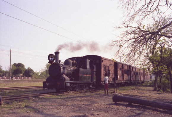 Petite CS class 2-4-0 tank at Krishnanagar station  junction with the line to Calcutta