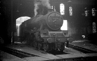 Jubilee 45675 in Leeds Holbeck shed 1965