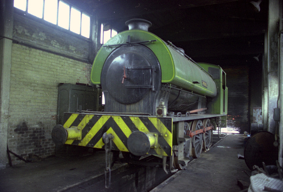 'Joseph' inside the shed at Bold Colliery