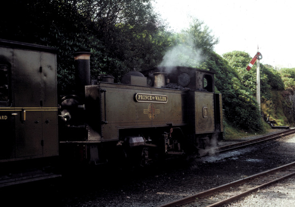 Vale of Rheidol No 9 'Prince of Wales' in BR green livery